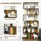 Costway 1/2 PCS 6 Tier S-Shaped Bookshelf Storage Display Bookcase Z-Shelf Coffee